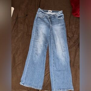 Women's Blue Flare & Wide Leg Jeans